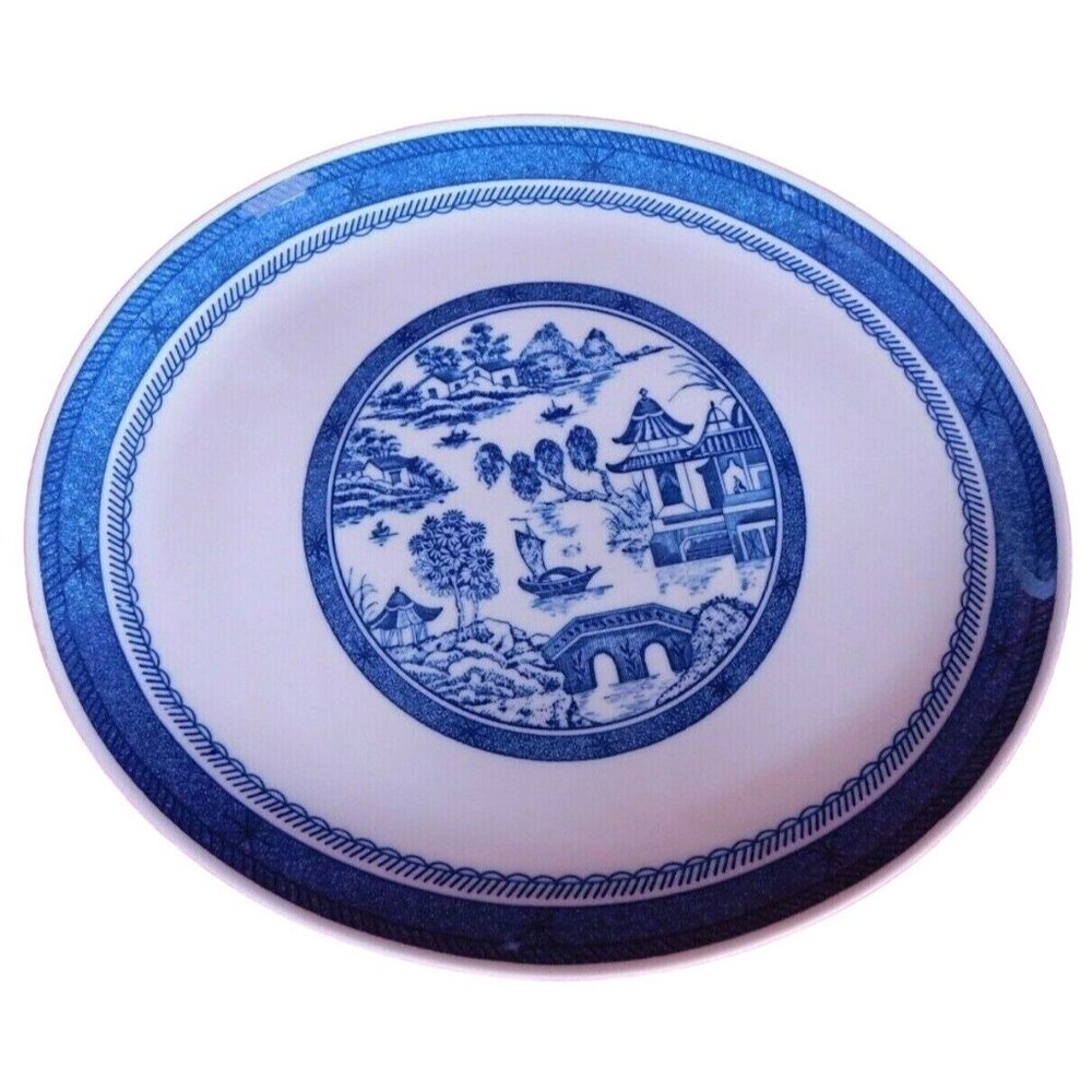 Syracuse China OLD CATHAY Oval Dinner Plate 11 3/8" ceramic